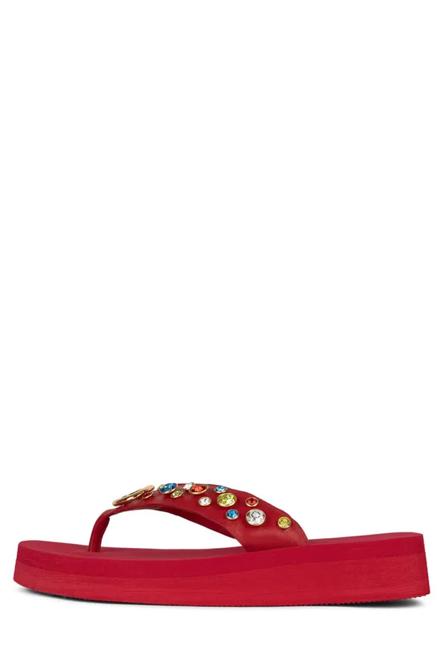 Women Jeffrey Campbell Flat ICONICS Pink Multi