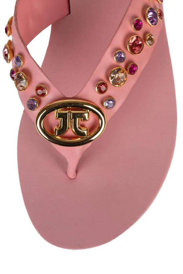 Women Jeffrey Campbell Flat ICONICS Pink Multi