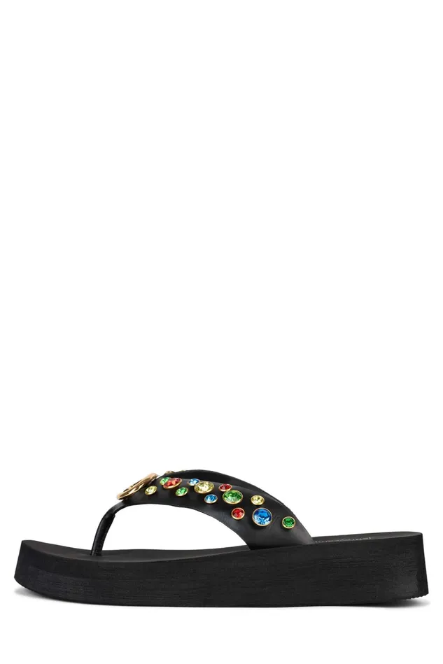 Women Jeffrey Campbell Flat ICONICS Pink Multi