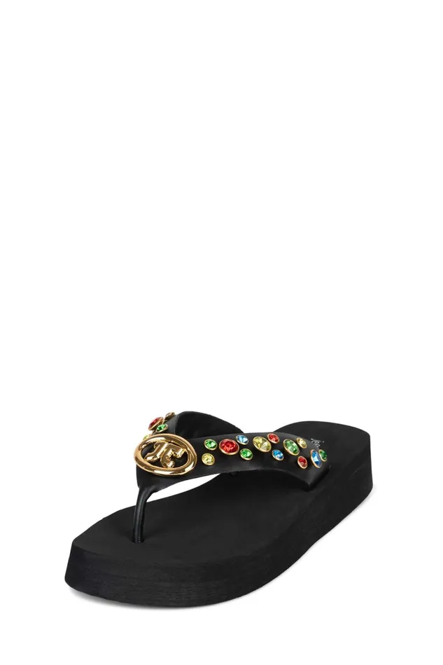 Women Jeffrey Campbell Flat ICONICS Pink Multi