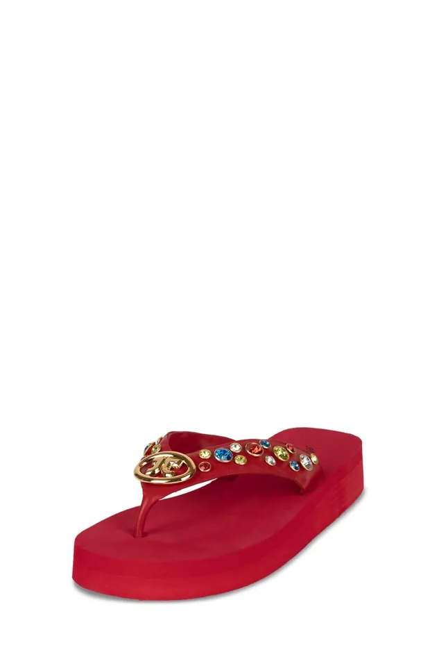 Women Jeffrey Campbell Flat ICONICS Pink Multi