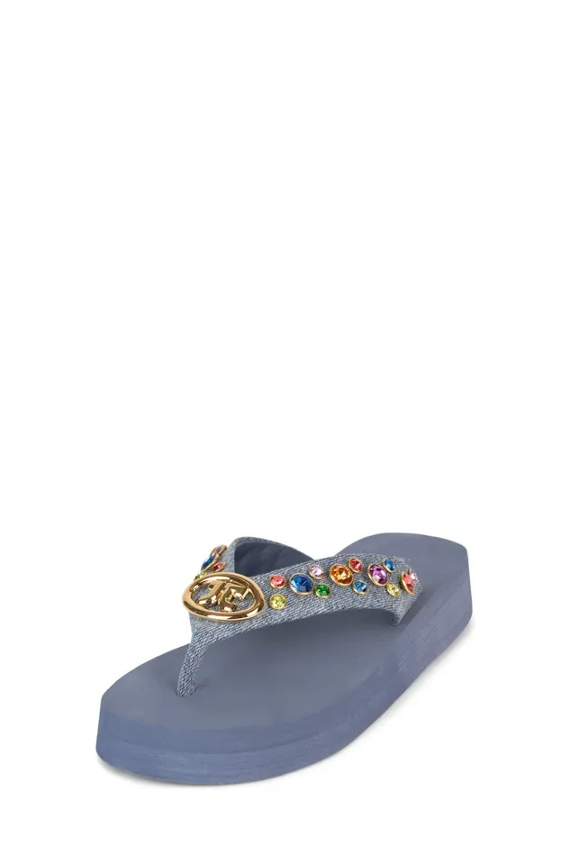 Women Jeffrey Campbell Flat ICONICS Pink Multi