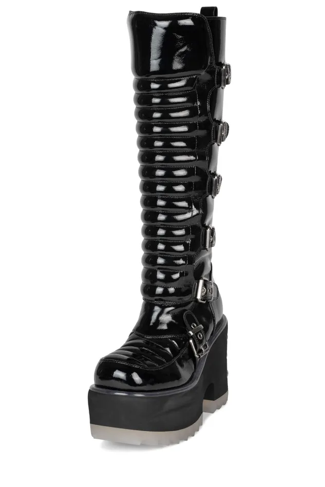 Women Jeffrey Campbell Knee To Thigh ZENONKH White Patent