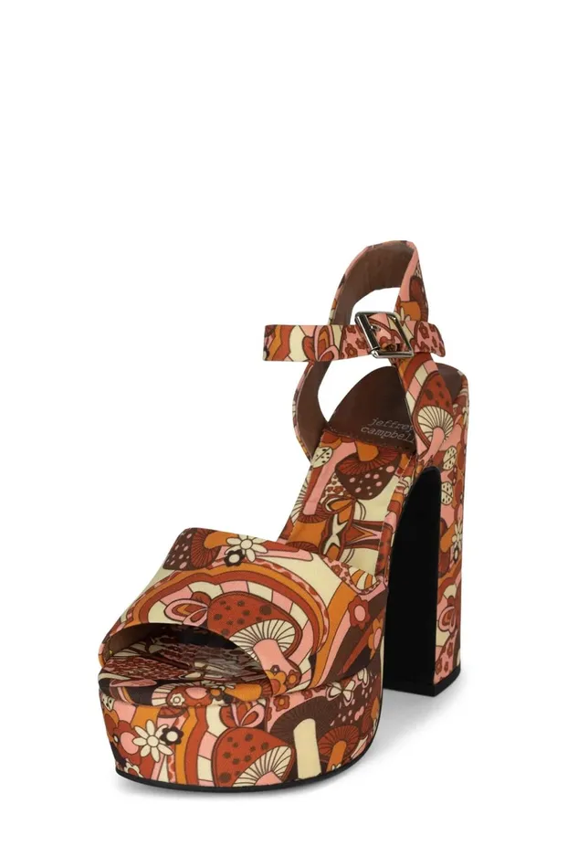 Women Jeffrey Campbell Sandal SUMMERS3 Multi Mushroom
