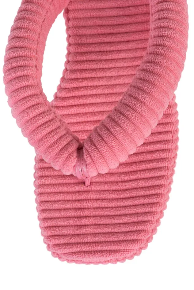 Women Jeffrey Campbell Sandals Under 100 LUAU2 Pink Stripe Terrycloth