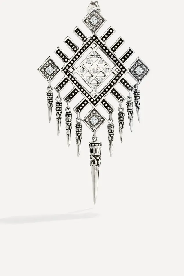 Women Jewelry Baandsh Boho Earrings MaxiPunk Gray