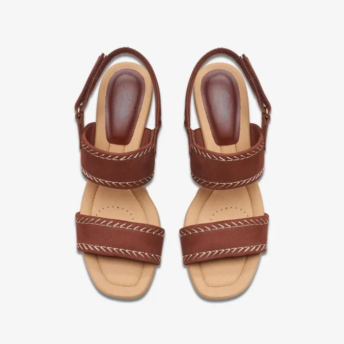 Women Kyarra Rose Tan Nubuck Clarks Sandals and Flip Flops