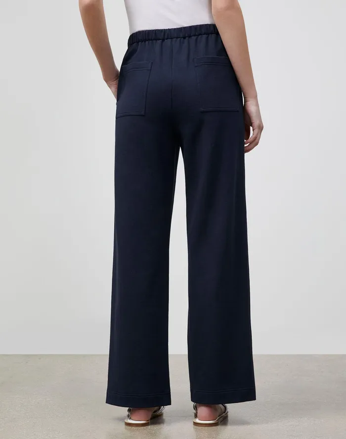 Women Lafayette 148 New York Pants and Shorts PlusSize Webster Ankle Pant In Ultra Comfort French Terry Ink