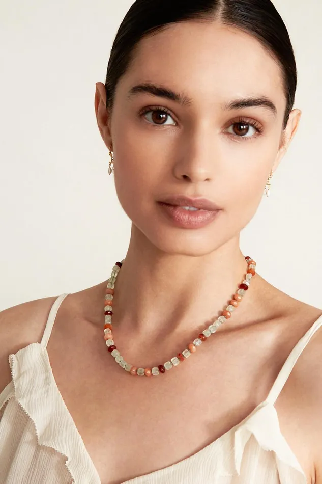 Women Laurel Necklace Phrenite Mix Chan Luu Necklaces