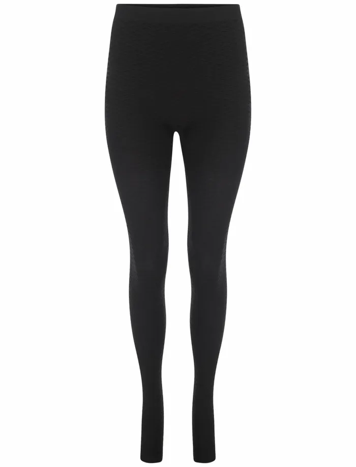 Women Leggings Tokyo Laundry Lulu Black Honeycomb Textured Leggings Black