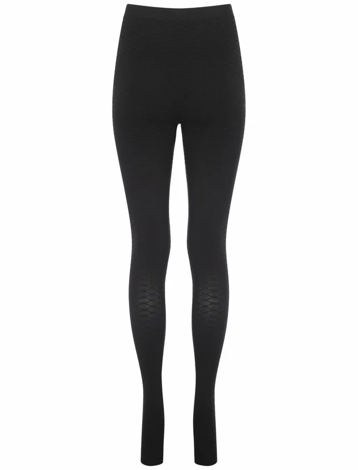 Women Leggings Tokyo Laundry Lulu Black Honeycomb Textured Leggings Black