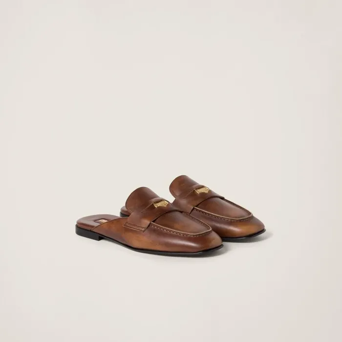 Women Loafers And LaceUps Miu Miu Sienna