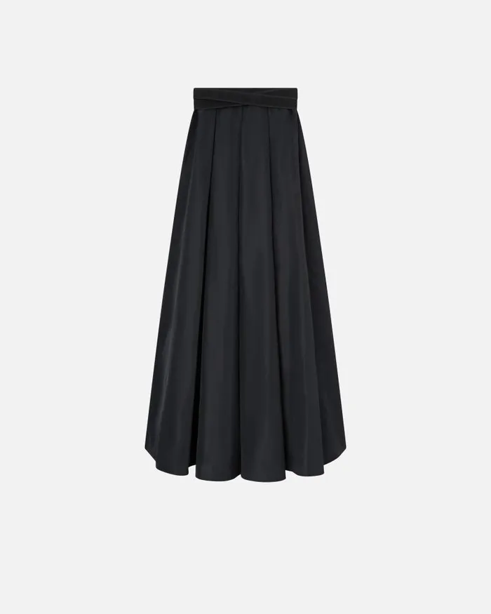Women Long Skirts Pinko Taffeta Maxiskirt Limo Black Women Long Skirts Pinko Taffeta Maxiskirt Limo Black