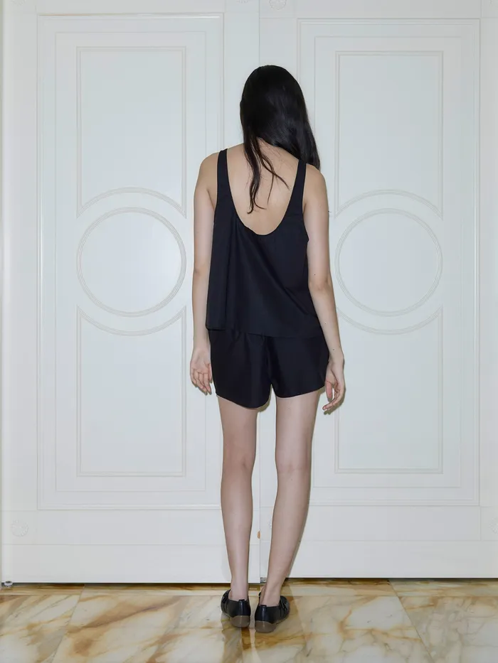 Women Loungewear The UNDONE Deiji Studios 8211 U Shape Cotton Set in Black