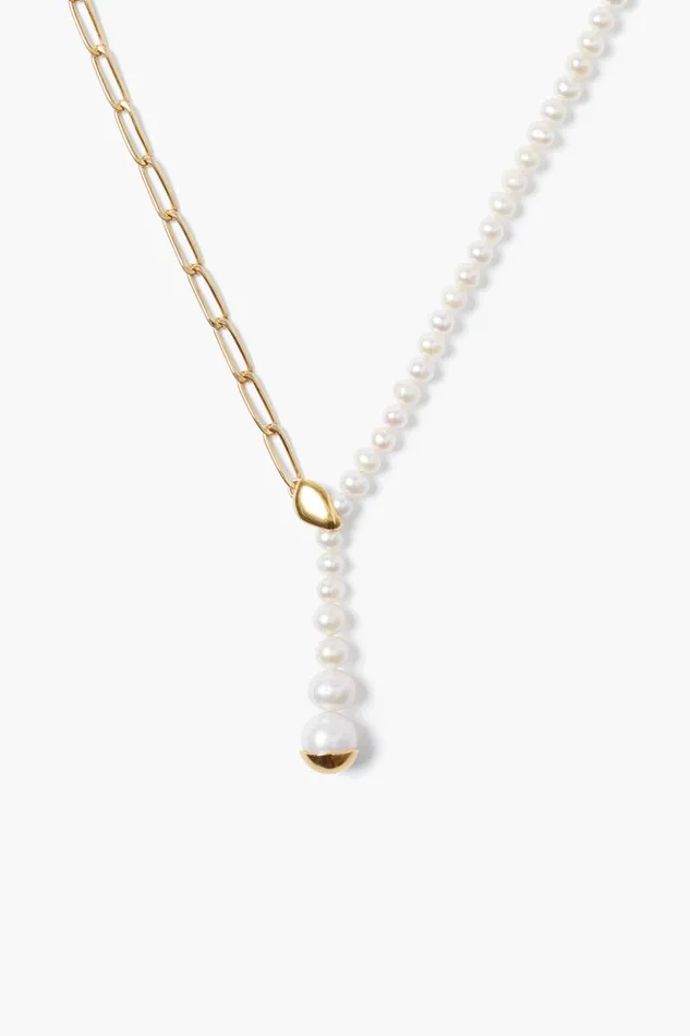 Women Marion Drop Necklace White Pearl Chan Luu Necklaces