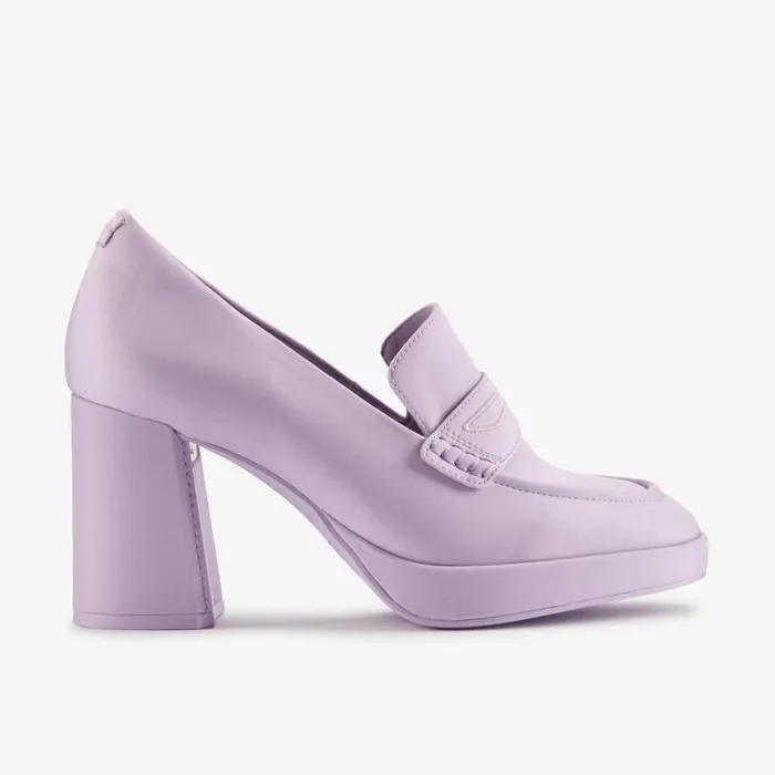 Women Martine Roses Loafer 2 Lilac Textile Clarks Loafers and Oxfords
