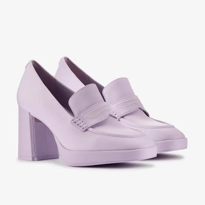 Women Martine Roses Loafer 2 Lilac Textile Clarks Loafers and Oxfords