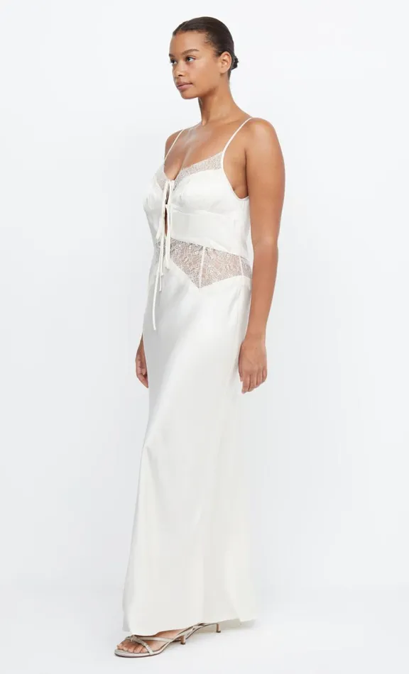 Women Maxi Dresses Bec Bridge CELINE TIE MAXI DRESS 8211 CREAMCREAM