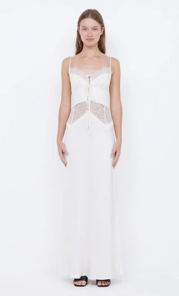 Women Maxi Dresses Bec Bridge CELINE TIE MAXI DRESS 8211 CREAMCREAM