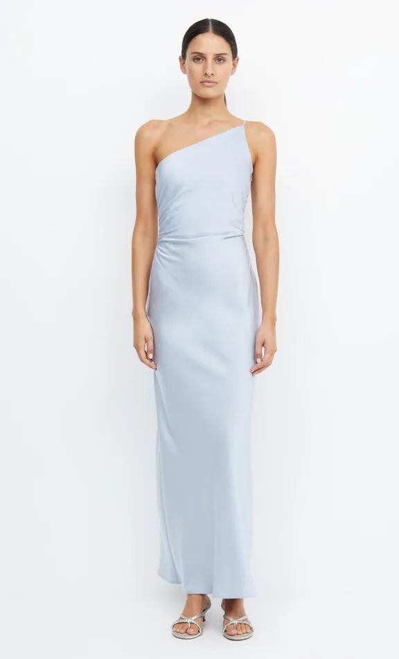 Women Maxi Dresses Bec Bridge ETERNITY ASYM MAXI DRESS 8211 DUSTY BLUE