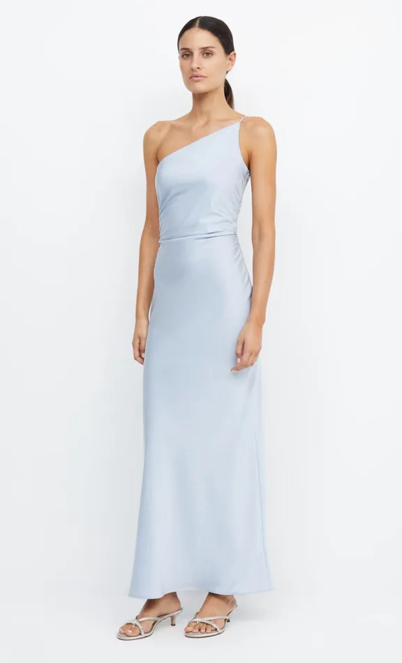 Women Maxi Dresses Bec Bridge ETERNITY ASYM MAXI DRESS 8211 DUSTY BLUE