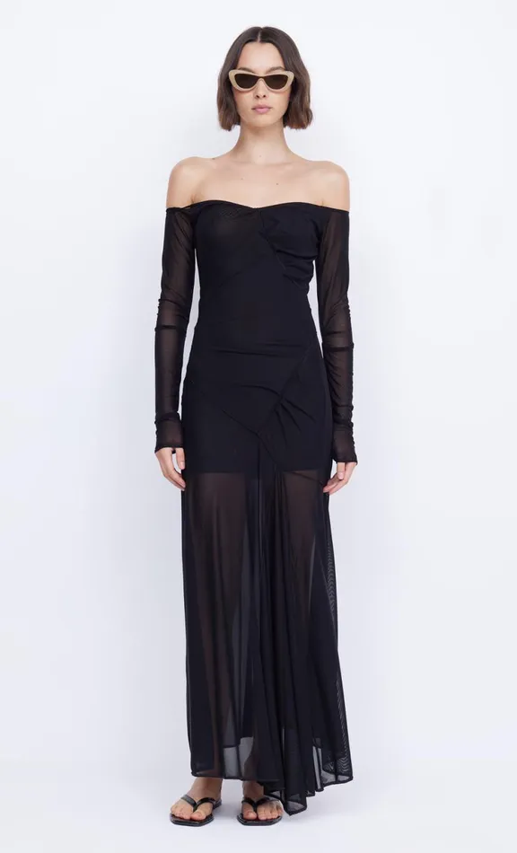 Women Maxi Dresses Bec Bridge ISADORA LONG SLEEVE DRESS 8211 BLACKBLACK