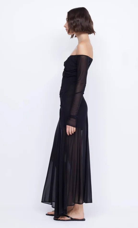 Women Maxi Dresses Bec Bridge ISADORA LONG SLEEVE DRESS 8211 BLACKBLACK