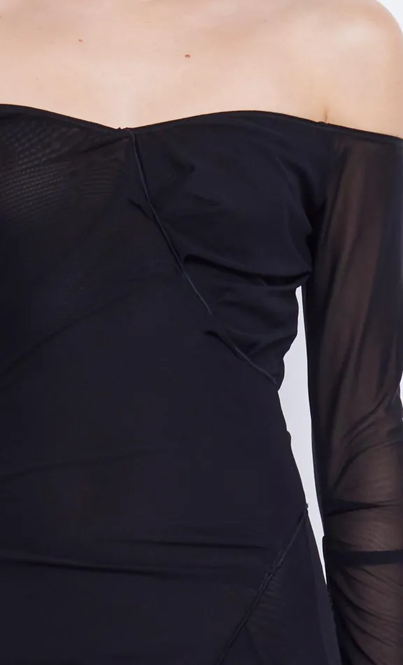 Women Maxi Dresses Bec Bridge ISADORA LONG SLEEVE DRESS 8211 BLACKBLACK