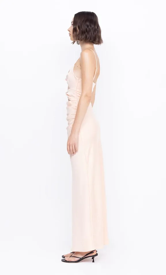 Women Maxi Dresses Bec Bridge MARI LOU KNOT DRESS 8211 PEACH