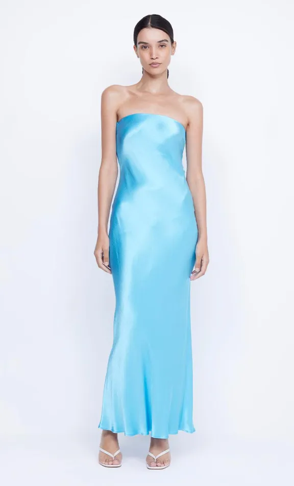 Women Maxi Dresses Bec Bridge MOON DANCE STRAPLESS DRESS 8211 TOPAZ BLUE