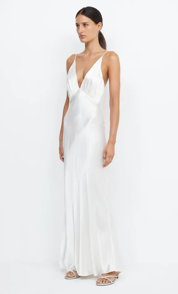 Women Maxi Dresses Bec Bridge MOON DANCE V MAXI DRESS 8211 IVORY