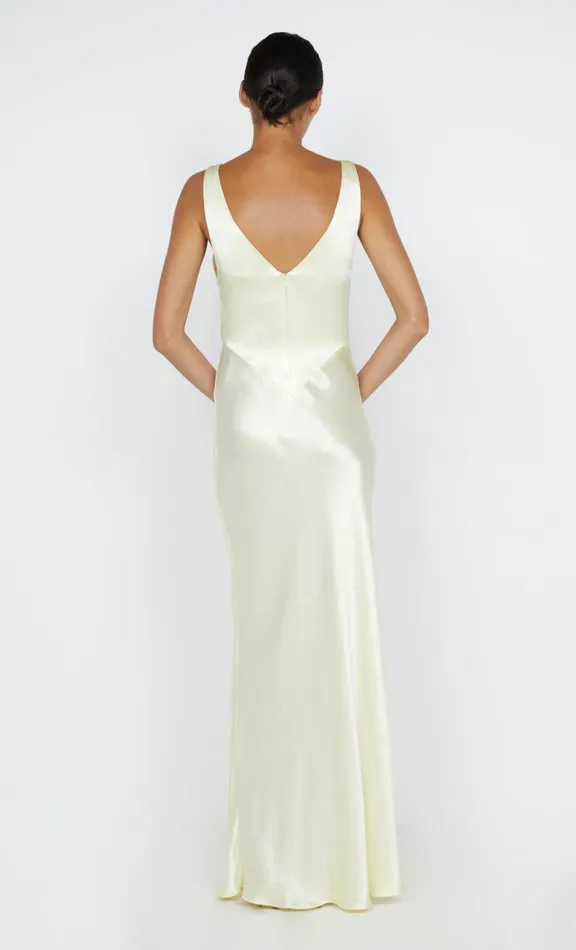 Women Maxi Dresses Bec Bridge MOON DANCE VERONA DRESS 8211 ICE YELLOW