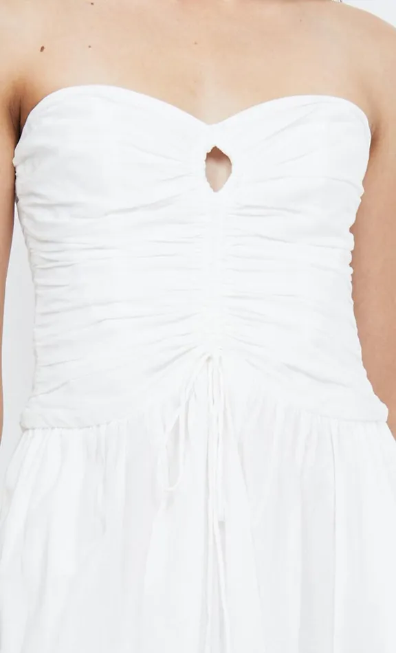 Women Maxi Dresses Bec Bridge PALMER STRAPLESS MAXI 8211 IVORY