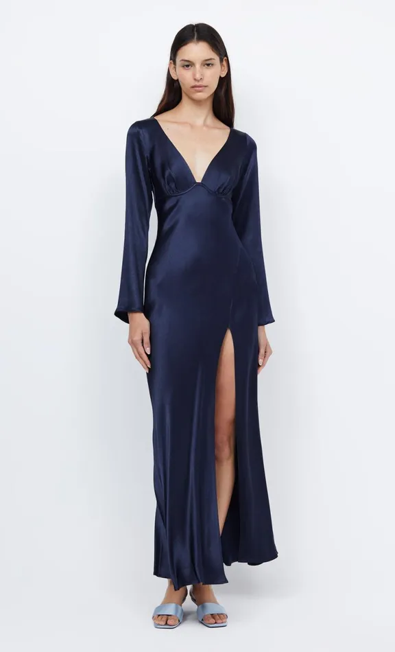 Women Maxi Dresses Bec Bridge REN LONG SLEEVE MAXI DRESS 8211 INK