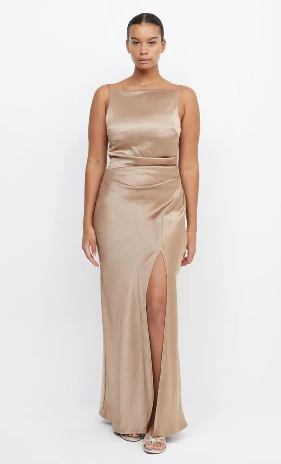Women Maxi Dresses Bec Bridge THE DREAMER MAXI DRESS 8211 GOLDEN