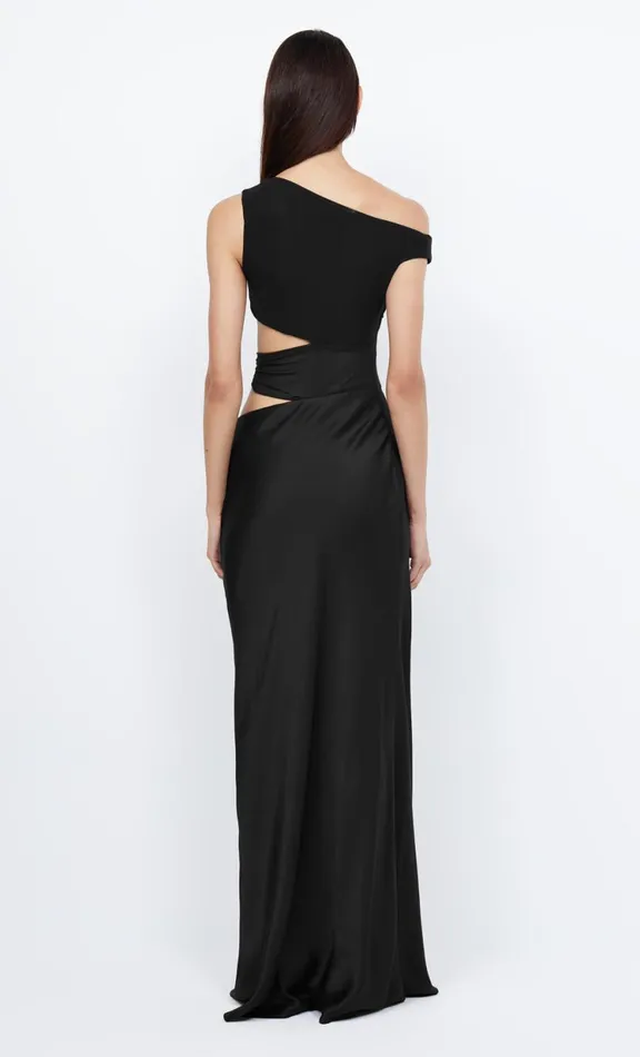 Women Maxi Dresses Bec Bridge WHORL ASYM DRESS 8211 BLACK