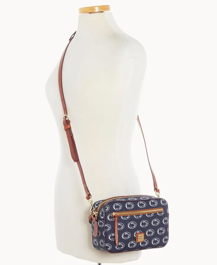 WomenMen Crossbodies Dooney and Bourke Collegiate Penn State University Camera Zip Crossbody Penn State