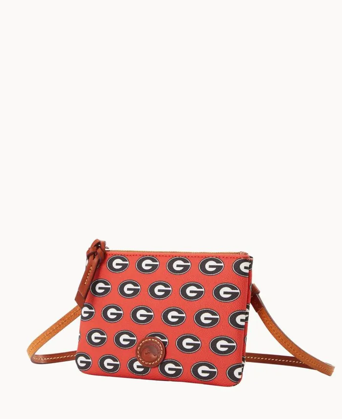 WomenMen Crossbodies Dooney and Bourke Collegiate University Of Georgia Top Zip Crossbody University Of Georgi