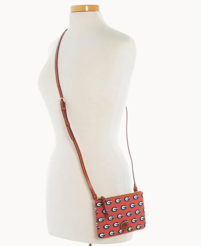 WomenMen Crossbodies Dooney and Bourke Collegiate University Of Georgia Top Zip Crossbody University Of Georgi