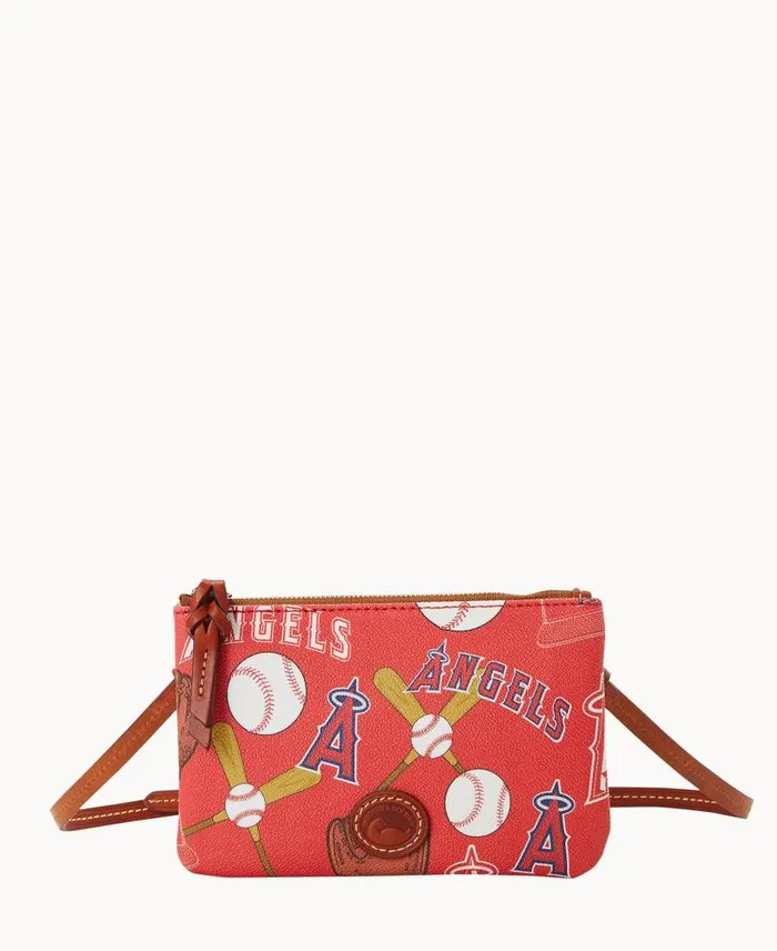WomenMen Crossbodies Dooney and Bourke MLB Angels Top Zip Crossbody Angels