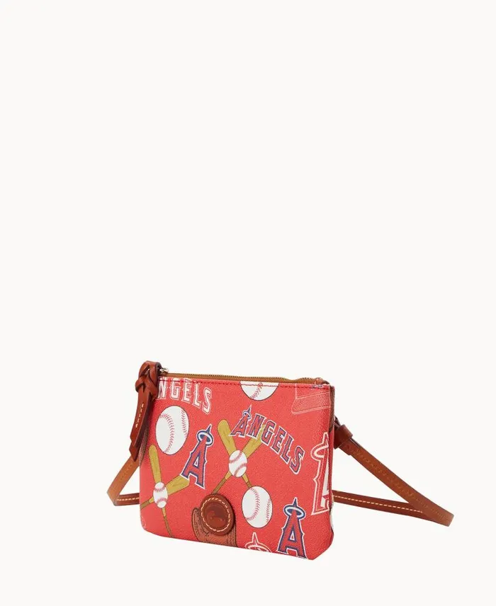WomenMen Crossbodies Dooney and Bourke MLB Angels Top Zip Crossbody Angels