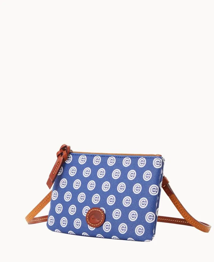 WomenMen Crossbodies Dooney and Bourke MLB Cubs Top Zip Crossbody Cubs