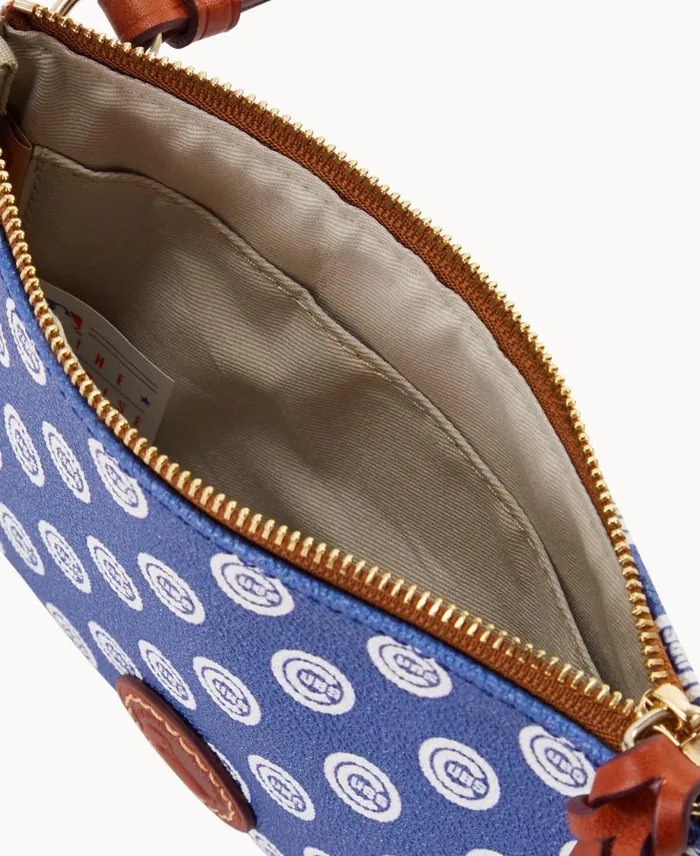 WomenMen Crossbodies Dooney and Bourke MLB Cubs Top Zip Crossbody Cubs