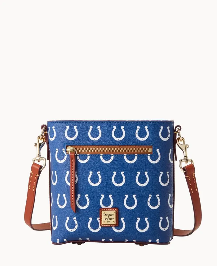 WomenMen Crossbodies Dooney and Bourke NFL Colts Small Zip Crossbody Colts