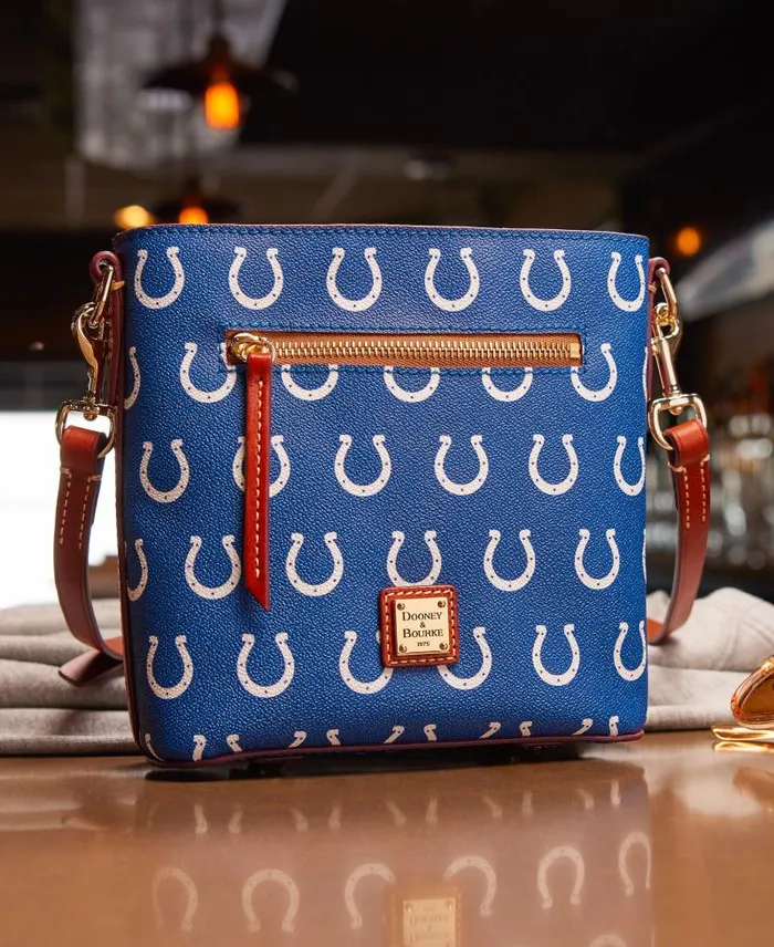 WomenMen Crossbodies Dooney and Bourke NFL Colts Small Zip Crossbody Colts