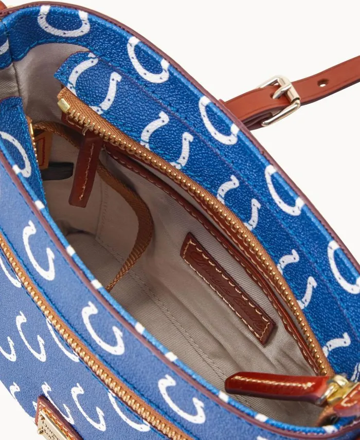 WomenMen Crossbodies Dooney and Bourke NFL Colts Small Zip Crossbody Colts