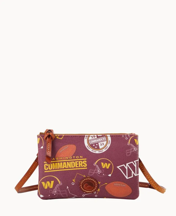 WomenMen Crossbodies Dooney and Bourke NFL Commanders Top Zip Crossbody Commanders