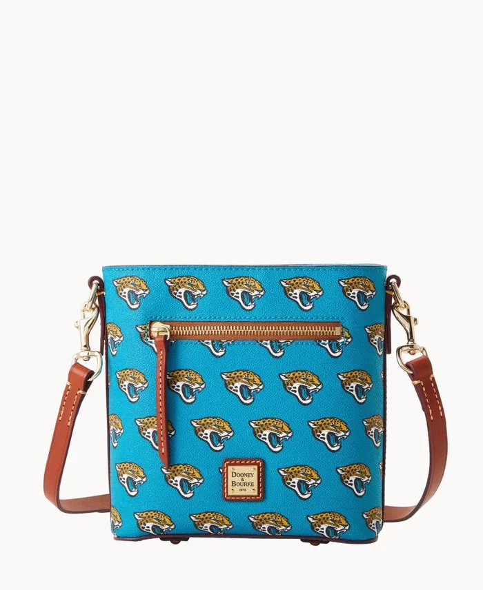WomenMen Crossbodies Dooney and Bourke NFL Jaguars Small Zip Crossbody Jaguars