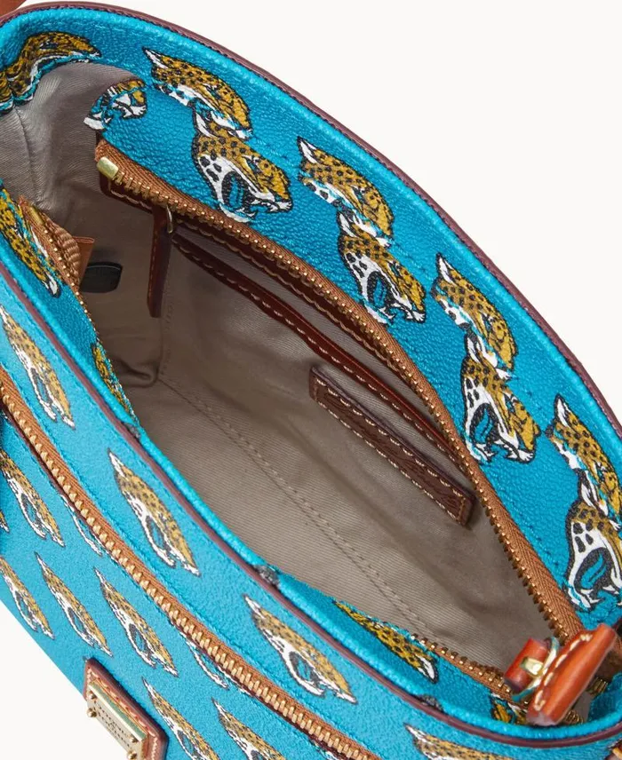 WomenMen Crossbodies Dooney and Bourke NFL Jaguars Small Zip Crossbody Jaguars WomenMen Crossbodies Dooney and Bourke NFL Jaguars Small Zip Crossbody Jaguars