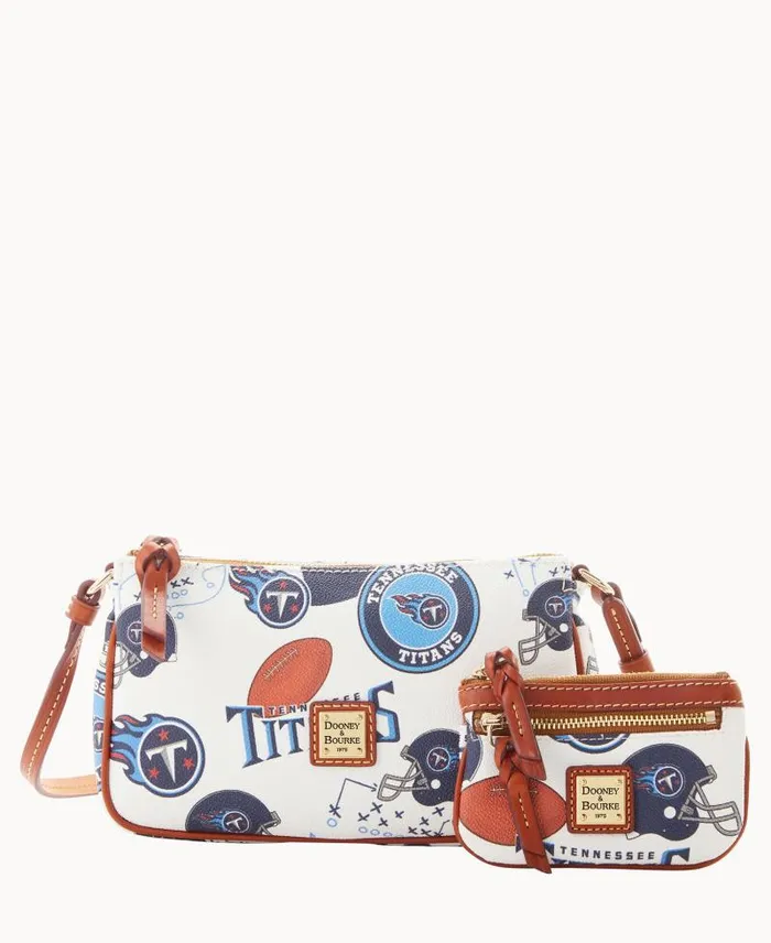 WomenMen Crossbodies Dooney and Bourke NFL Titans Lexi Crossbody Sm Coin Case Titans